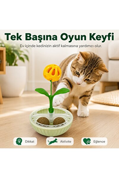 MadPet Evcil Hayvan Catnip Toplu Çıngıraklı Tumbler Oyuncak 2 Adet Catnip Yal...