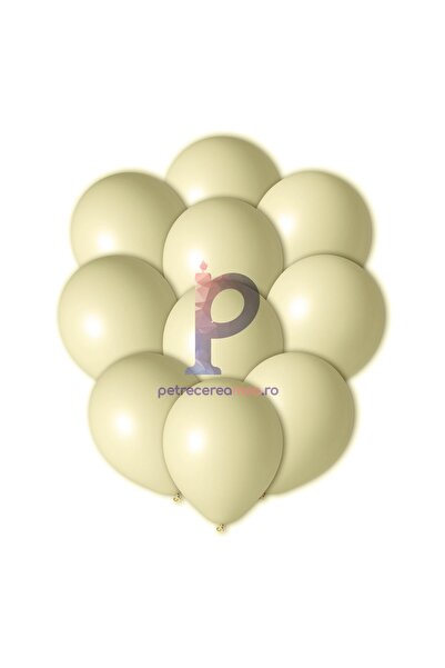 MP Mirific Party Set de 100 baloane din latex, galben pal, 25 cm