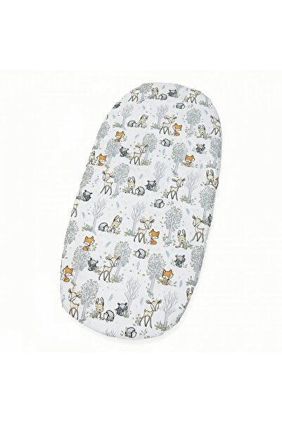 Kersten Cearceaf pentru saltea landou copii Kerstin Forest Animals 80 x 38cm,...