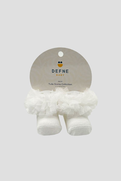 Defne Baby جوارب توتو ناعمة من التول للفتيات حديثي الولادة