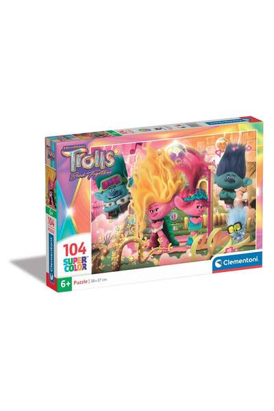 CLEMENTONI Παζλ Super Color Trolls 104 τμχ