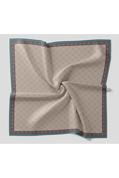 LuvenSara Luven Sara Baklava Pattern Scarf Petrol Mink