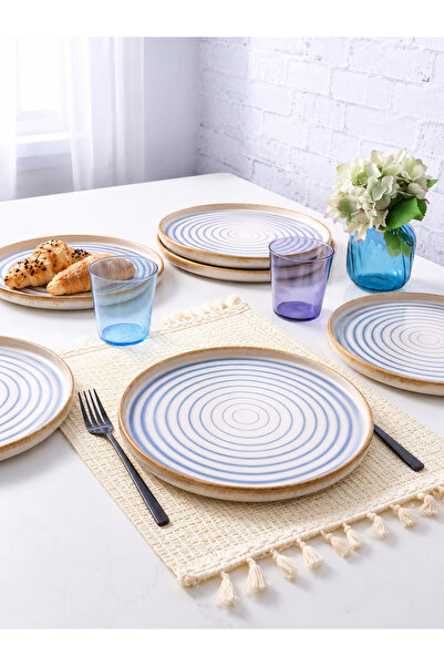 Keramika 21 cm pasta tabağı okyanus esintisi