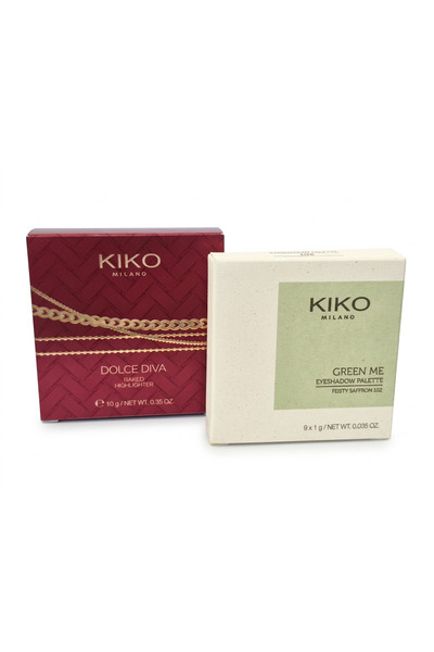 kıko mılano Set Dolce Diva Baked Highlighter 02 Elegant Rose & Green Me Eyesh...