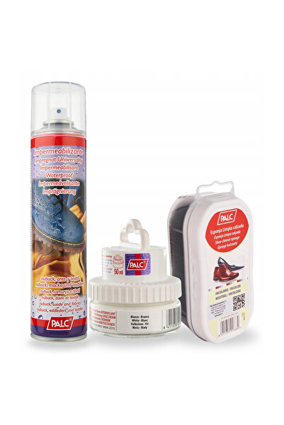 Palc Set de ingrijire a incaltamintei, varf, crema de pantofi alba 50ml, impr...