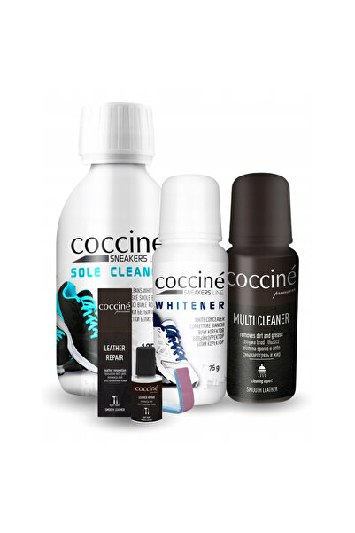 Coccine Set, Coccine, Solutie de curatare a talpilor + Albire + Solutie multi...
