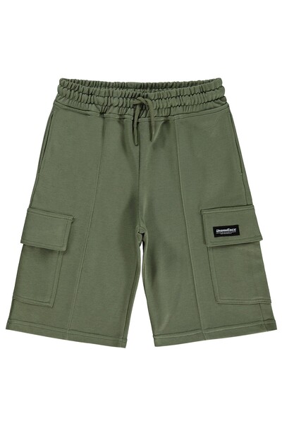 Civil Boys Basic Cargo Pocket 10-13 Years Old Capri - Khaki