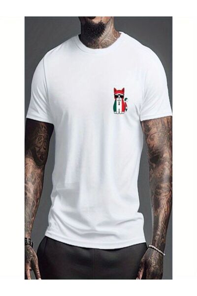 COZYWEAR White Printed Men's T-Shirt