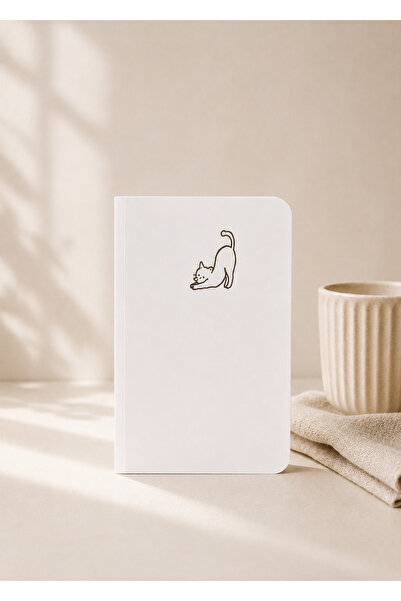 zumio A6 Çizgisiz Defter Seti 6 Adet | Minimal Kedi Temalı Cep Boy Defter