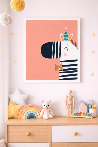 JHAAR Masă din MDF cu aspect decorativ de ramă pentru camera copiilor, model ...