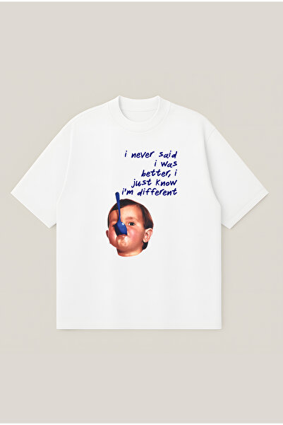 Moon Dancer Απλά Διαφορετικό Oversize Boxy Cut Unisex T-shirt με στάμπα από 1...