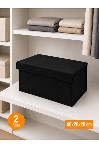 Balkan Room 2 Pieces Closet Organizer with Lid, Foldable Clothing Storage Box...