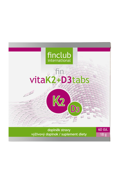 Finclub Vitak2 + D3 Tabs 60 comprimate
