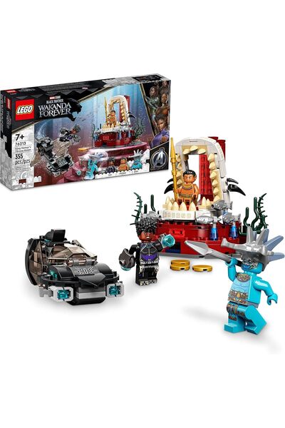 LEGO مجموعة بناء غرفة عرش الملك نامور من مارفل بلاك بانثر واكاندا فوريفر 76213