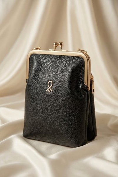 Sedef Çanta Gl-002 Burslu Small Women's Shoulder Bag Clip-On Handbag Crossbody Bag Black