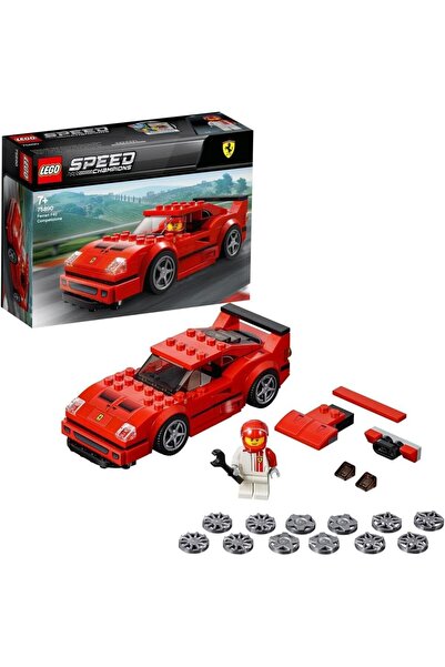 LEGO مجموعة بناء شخصية سائق سباق فيراري F40 كومبتيزيون من سلسلة سبيد تشامبيونز