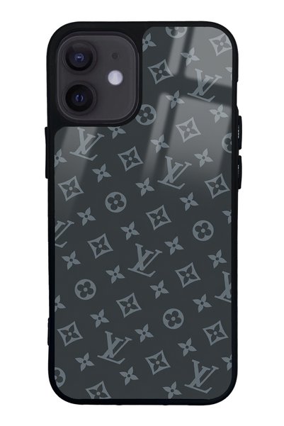 Spoyi iPhone 12 Mini Gray Lv Design Glossy Phone Case