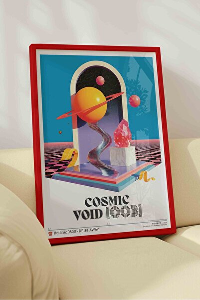 Buka Shops Abstract Planet Space Painting Vaporwave – Surreal Y2K Art Poster ...