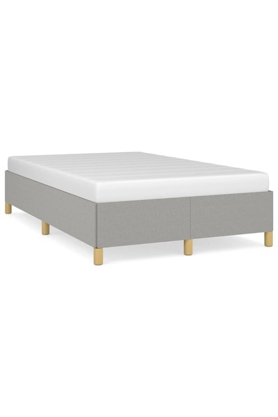 vidaxl Cadru de pat fără saltea, gri deschis, 120x200 cm, textil