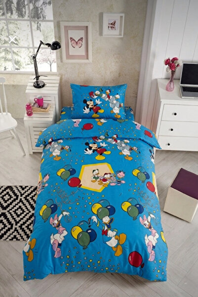 LaLiva Children's Duvet Cover Set Single Size with Elastic Sheet Natural Heal...