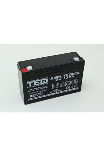TED Baterie Plumb-Acid 6 V/ 13 Ah