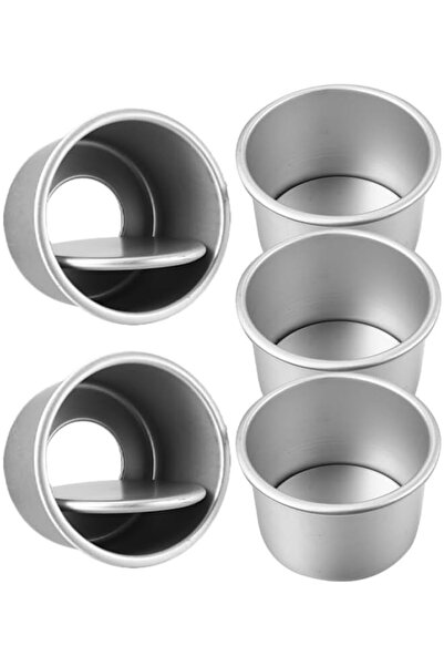 The Bros 5Pcs Round Cake Pans Set 2 Inch Aluminum Alloy Baking Molds