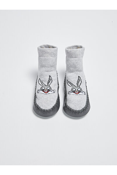 LC Waikiki Șosete de casă pentru bebeluși băieți, imprimate cu Bugs Bunny