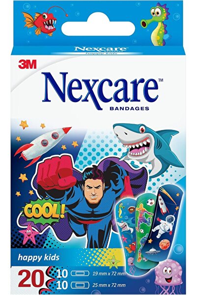Nexcare Happy Kids Cool Bandages/Plasters, Breathable and Flexible, water res...