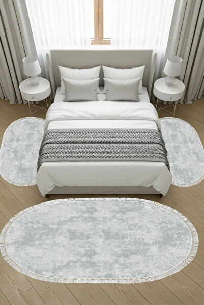 ALANUR Non-Slip, Washable, Digitally Printed 3-Piece Toilet Seat Set |   Oval...