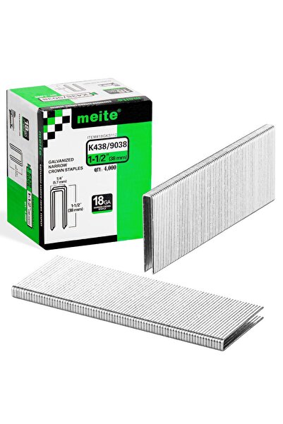 Meite Capse Tip K, 18GA, 1/4 Inch, Zincate, 4000 Buc, Pentru Tapiterie, Placa...