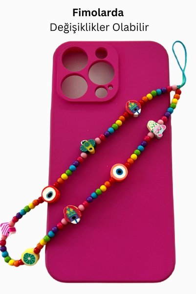 nftart.design Colorful Beads Wrist Phone Strap Charm