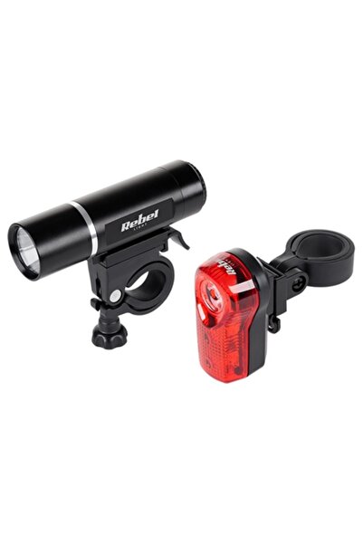Rebel Set de lumini LED impermeabile pentru bicicletă, față și spate