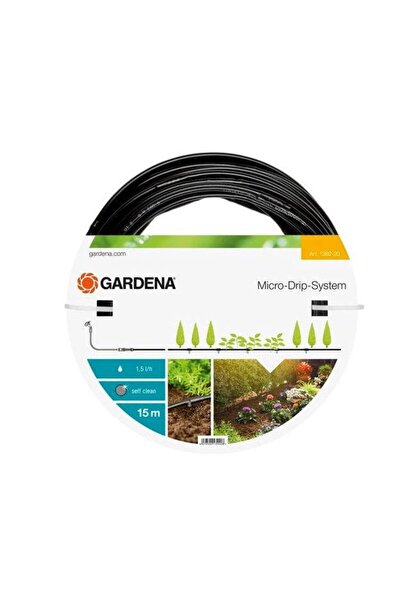 Gardena Drip Irrigation System 01362-20, 15 m, 4.6 mm, Black