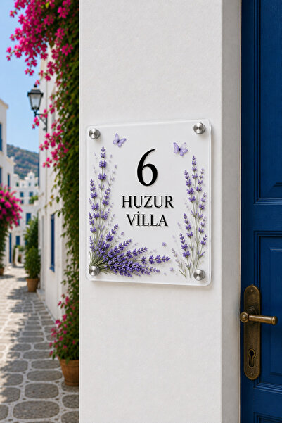 JHAAR Kişiye Özel Pleksi Kapı İsimliği – Modern & Lüks UV Baskılı Dekoratif K...