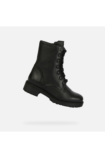 Geox Pantofi negri de damă până la gleznă Hoara