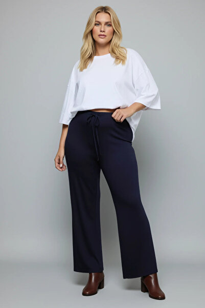 Shape Of You Geniş Paça Esnek Jersey Yoga Pantolonu