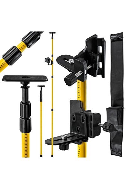 Powermat Suport telescopic pentru montare, fixare nivela laser, interval regl...