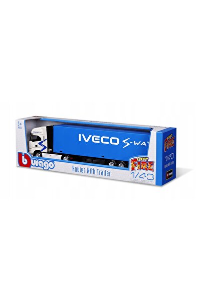 Bburago Junior IVECO S-WAY 570 model 1:43 Bburago 18-31469 CAMION CU SEMIRELATĂ