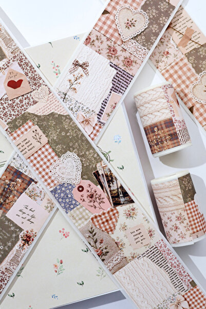 Hume Craft 2 Meters Vintage Collage Patterned Washi Tape / Washitape / Bullet...