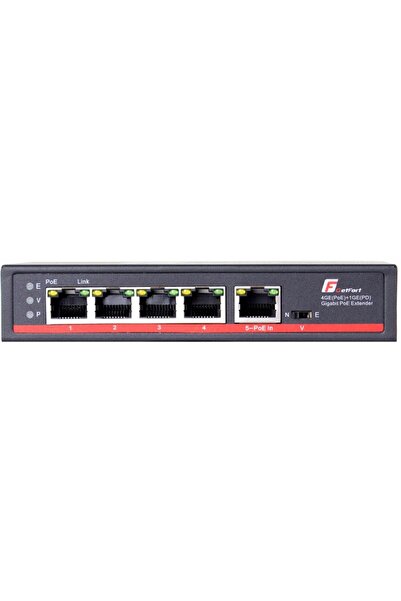 NO BRAND SWITCH POE GETFORT 4GE + POE-IN 1GE 120W (HI-PoE)
