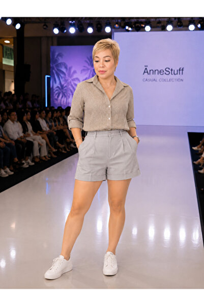 ANNESTUFF Classic Tailored High-Waist Shorts – Black Edition