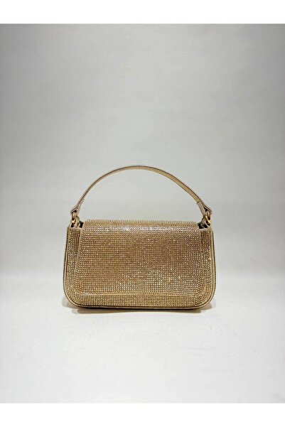 womenacs Gold Color Stone-Embellished Shoulder Strap Stylish New Season Women...