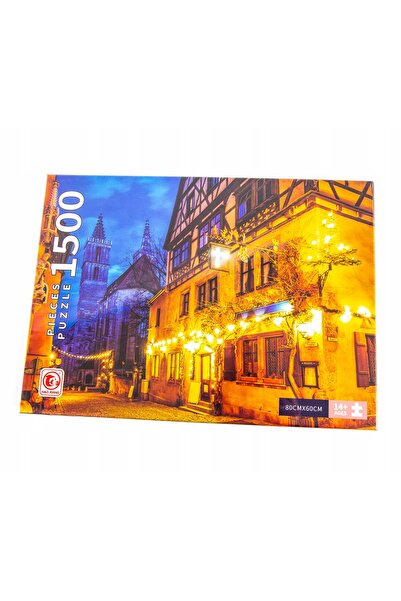 Midex PUZZLE 1500 piese Strada de Crăciun este liniștită în timpul nopții.