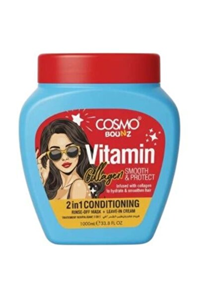 Cosmo Bounz كريم علاج وترطيب الشعر 2 في 1 لتنعيم وحماية الشعر الجاف والمتقصف ...