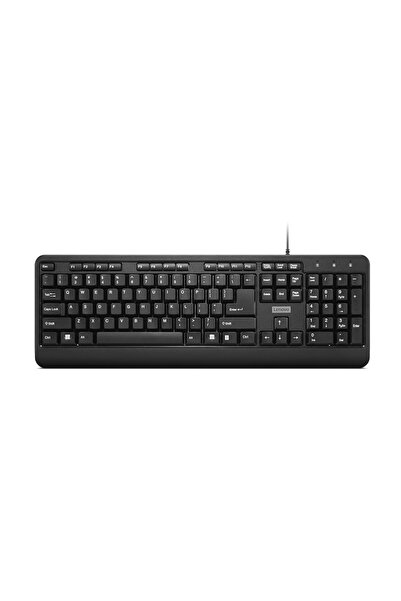 LENOVO 160 Wired USB Keyboard, Full-Size 104-Key, Black
