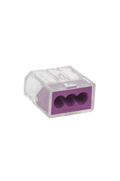 Lechpol Conector electric universal cu 3 căi pentru cabluri 0.75-2.5 mm