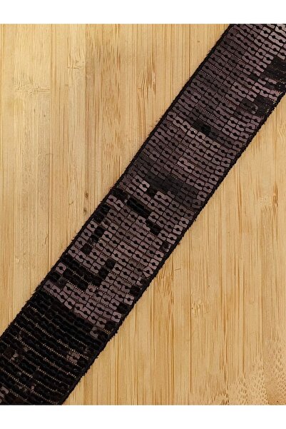 Öztürk Tuhafiye 4 mm Square Sequins Embroidered Decorative Strip. 4 cm X 1 Me...
