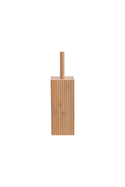 Estia Home Art Βάση Βούρτσας Τουαλέτας Επιδαπέδια Τετράγωνη 10x10xΥ37εκ. Bamb...