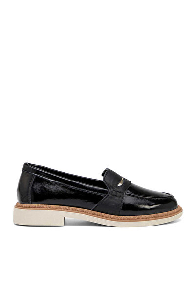 Tergan Siyah Hakiki Rugan Deri Kadın Loafer - K26I1AY68415-A07