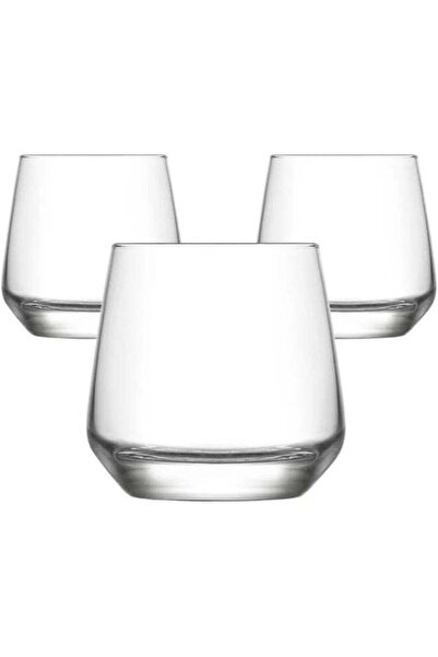 Day To Day Lav Lal Sturdy And Durable Transparent Drinking Glass 345Cc- 3Pcs